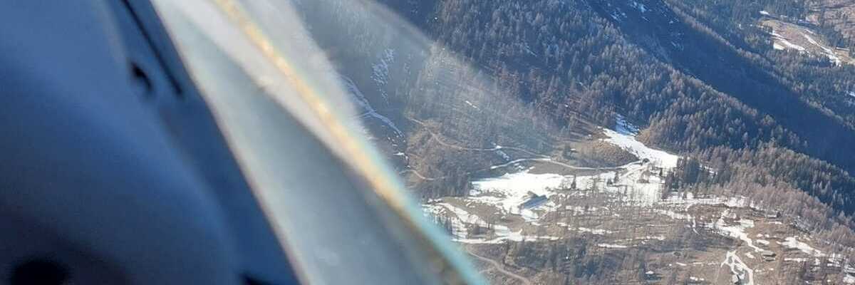 Flugwegposition um 15:17:34: Aufgenommen in der Nähe von Gemeinde Hermagor-Pressegger See, Österreich in 2234 Meter